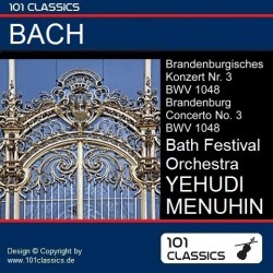 Albumcover für BACH Brandenburgisches Konzert Nr. 3 BWV 1048 - Bath Festival Orchestra - YEHUDI MENUHIN