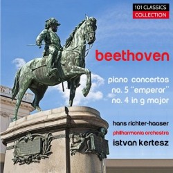 Albumcover BEETHOVEN Klavierkonzert No. 4 & 5 "Emperor" - Hans Richter-Haaser - Philharmonia Orchestra - ISTVÁN KERTÉSZ