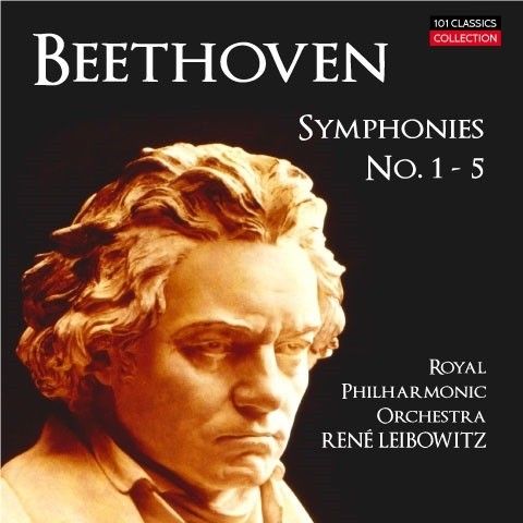 Cover BEETHOVEN  Die Sinfonien Nr. 1 bis 5 - Royal Philharmonic Orchestra - RENÉ LEIBOWITZ