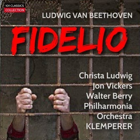 Albumcover BEETHOVEN Fidelio (Gesamtaufnahme) - Christa Ludwig - Philharmonia Orchestra London - OTTO KLEMPERER Albumcover BEETHOVEN Fidelio (Gesamtaufnahme) - Christa Ludwig - Philharmonia Orchestra London - OTTO KLEMPERER