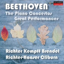 Albumcover BEETHOVEN Klavierkonzerte - Great Performances (Sviatoslav Richter - Alfred Brendel - Van Cliburn u. a.)