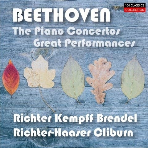 Albumcover BEETHOVEN Klavierkonzerte - Great Performances (Sviatoslav Richter - Alfred Brendel - Van Cliburn u. a.)