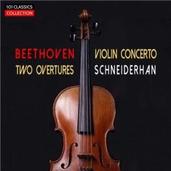 Cover BEETHOVEN Violinkonzert - Wolfgang Schneiderhan, Berliner Philharmoniker, EUGEN JOCHUM / Bonus: Ouvertüren