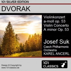 Cover DVORAK Violinkonzert a-moll op. 53 - Josef Suk, Tschechische Philharmonie, KAREL ANCERL