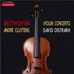 Cover BEETHOVEN VIOLINKONZERT & VIOLINROMANZEN - David Oistrach - Orchestre National Radiodiffusion - ANDRÉ CLUYTENS u. a.