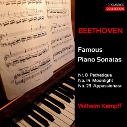 Cover BEETHOVEN Klaviersonaten Nr. 8 'Pathetique', Nr. 14 'Mondscheinsonate', Nr. 23 'Appassionata' - WILHELM KEMPFF