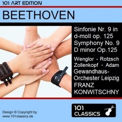Albumcover BEETHOVEN  Sinfonie Nr. 9 - Theo Adam - Gewandhausorchester Leipzig - KONWITSCHNY