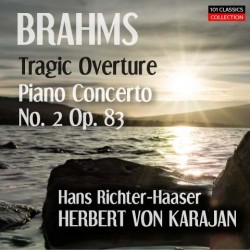 Cover BRAHMS Klavierkonzert Nr. 2 & Tragische Ouvertüre - Hans  Richter-Haaser