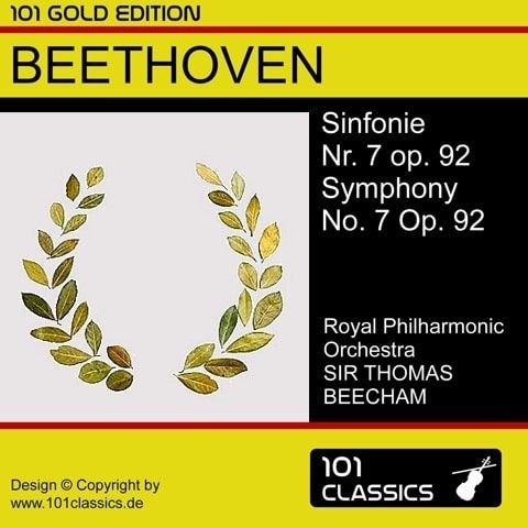 Albumcover BEETHOVEN Sinfonie Nr. 7 - Royal Philharmonic Orchestra, SIR THOMAS BEECHAM Albumcover BEETHOVEN Sinfonie Nr. 7 - Royal Philharmonic Orchestra, SIR THOMAS BEECHAM