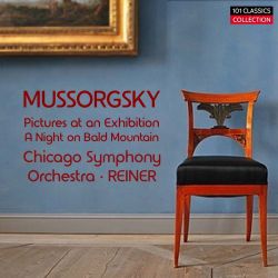 Cover MUSSORGSKY Bilder einer Ausstellung & Eine Nacht auf dem kahlen Berg - Chicago Symphony Orchestra - FRITZ REINER