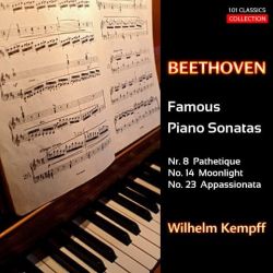 Cover BEETHOVEN Klaviersonaten Nr. 8 'Pathetique', Nr. 14 'Mondscheinsonate', Nr. 23 'Appassionata' - WILHELM KEMPFF