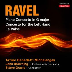 Cover RAVEL Klavierkonzerte, La Valse - Arturo Benedetti Michelangeli, John Browning