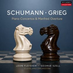 Cover SCHUMANN Klavierkonzert in a-moll op. 54 - Leon Fleisher - Cleveland Orchestra - GEORGE SZELL + Bonus: Manfred Ouvertüre