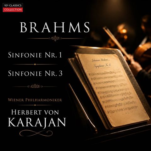 Cover BRAHMS  Sinfonie Nr. 3 in  F-Dur op. 90 - Wiener Philharmoniker, HERBERT VON KARAJAN