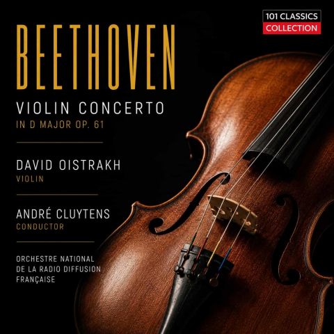 Cover zu BEETHOVEN VIOLINKONZERT & VIOLINROMANZEN - David Oistrach - Orchestre National Radiodiffusion - ANDRÉ CLUYTENS u. a.