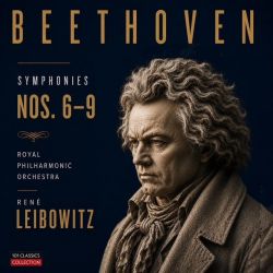 Cover BEETHOVEN  Die Sinfonien Nr. 6 bis 9 -  Inge Borkh, Royal Philharmonic Orchestra - Beecham Choral Society - RENÉ LEIBOWITZ