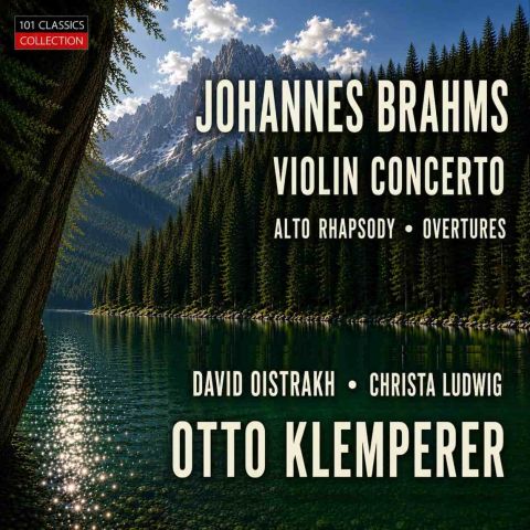 Cover BRAHMS Violinkonzert in D-dur op. 77 - David Oistrach - OTTO KLEMPERER + Bonus: Alt-Rhapsodie etc.