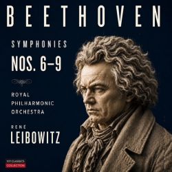Cover BEETHOVEN  Die Sinfonien Nr. 6 bis 9 -  Inge Borkh, Royal Philharmonic Orchestra - Beecham Choral Society - RENÉ LEIBOWITZ