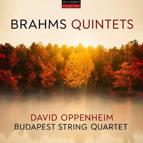 Cover BRAHMS Klarinettenquintett & Streichquintette - David Oppenheim, Budapest String Quartet