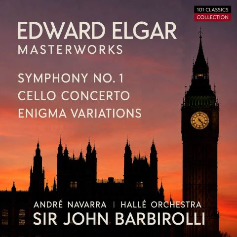 Cover ELGAR Masterworks - André Navarra - Hallé Orchestra - SIR JOHN BARBIROLLI