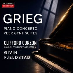 Cover GRIEG Klavierkonzert & Peer Gynt - Clifford Curzon - London Symphony Orchestra - OIVIN FJELDSTAD