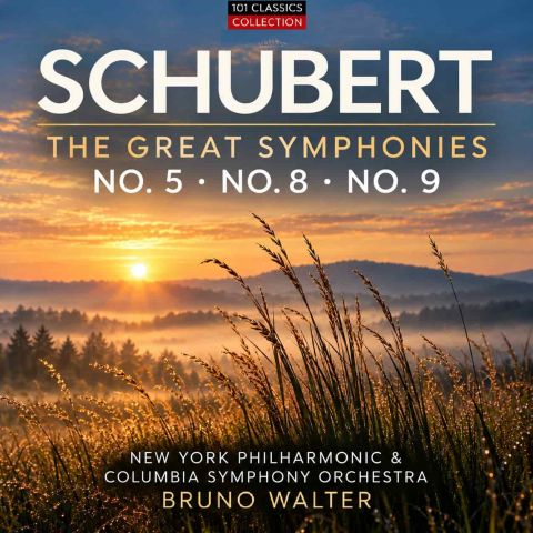 Cover SCHUBERT  Die Großen Sinfonien Nr. 5, 7 & 8 - New York Philharmonic & Columbia Symphony Orchestra, BRUNO WALTER