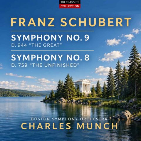Cover zu SCHUBERT  Sinfonie Nr. 8 & 9 - Boston Symphony Orchestra - CHARLES MUNCH