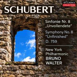 Cover SCHUBERT  Sinfonie Nr. 8 h-moll "Die Unvollendete" D 759 - New York Philharmonic, BRUNO WALTER