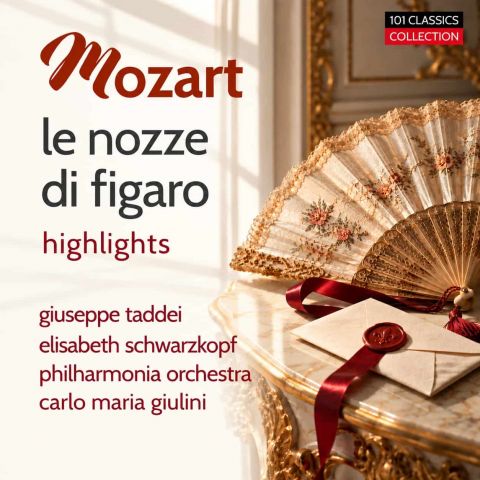 Cover MOZART Le nozze di Figaro (Highlights) - Giuseppe Taddei, Anna Moffo, Philharmonia Orchestra, GIULINI