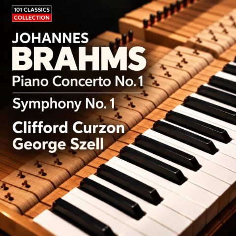 Cover BRAHMS Klavierkonzert Nr. 1 in d-moll op. 15 - Clifford Curzon - London Symphony Orchestra - GEORGE SZELL
