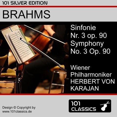 Cover BRAHMS  Sinfonie Nr. 3 in  F-Dur op. 90 - Wiener Philharmoniker, HERBERT VON KARAJAN
