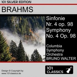 Cover BRAHMS  Sinfonie Nr. 4 in e-Moll op. 98 - Columbia Symphony Orchestra, BRUNO WALTER