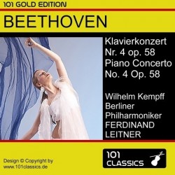 Albumcover BEETHOVEN Klavierkonzert Nr. 4 in G-dur op. 58 - Wilhelm Kempff, Berliner Philharmoniker, FERDINAND LEITNER