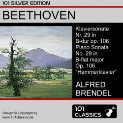 Albumcover BEETHOVEN Klaviersonate Nr. 29 B-dur op. 106 "Hammerklavier" - ALFRED BRENDEL